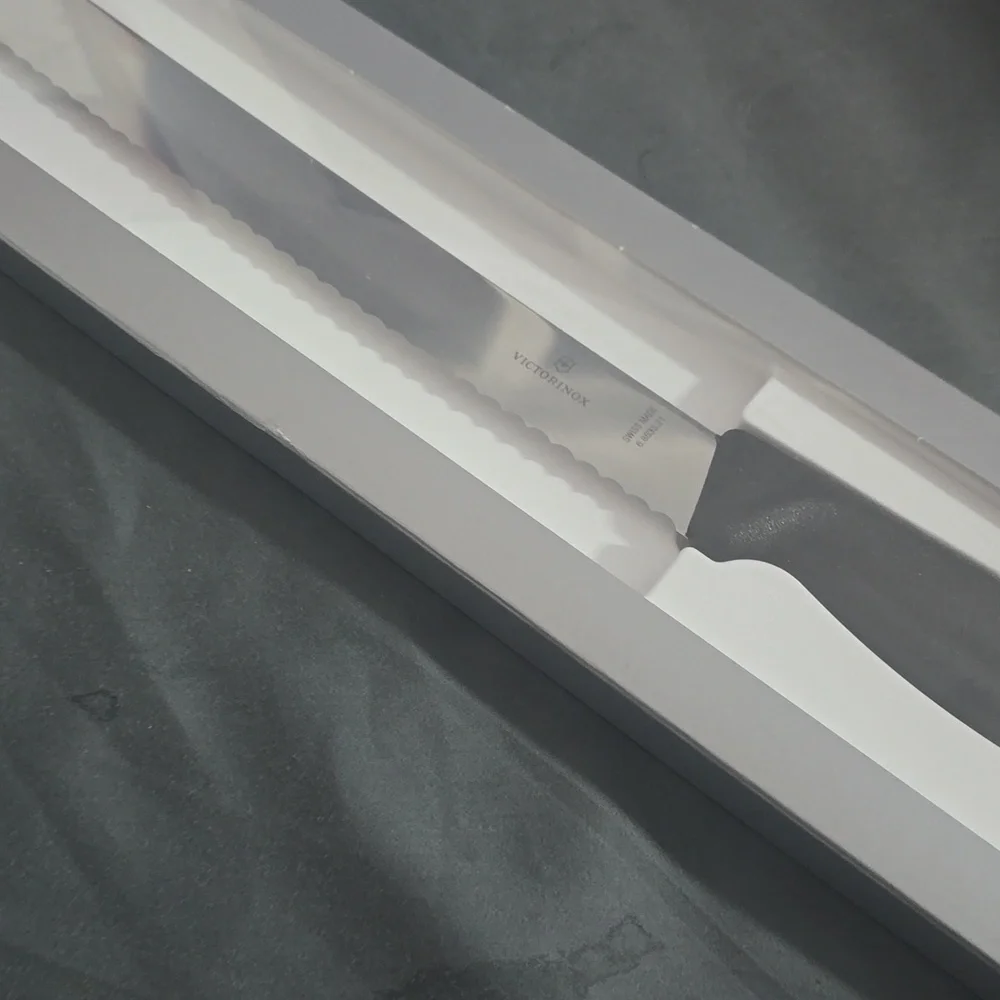 ❤️BUY 2 GET 1 FREE  Victorinox Black-Handled Swiss Classic Bread Knife